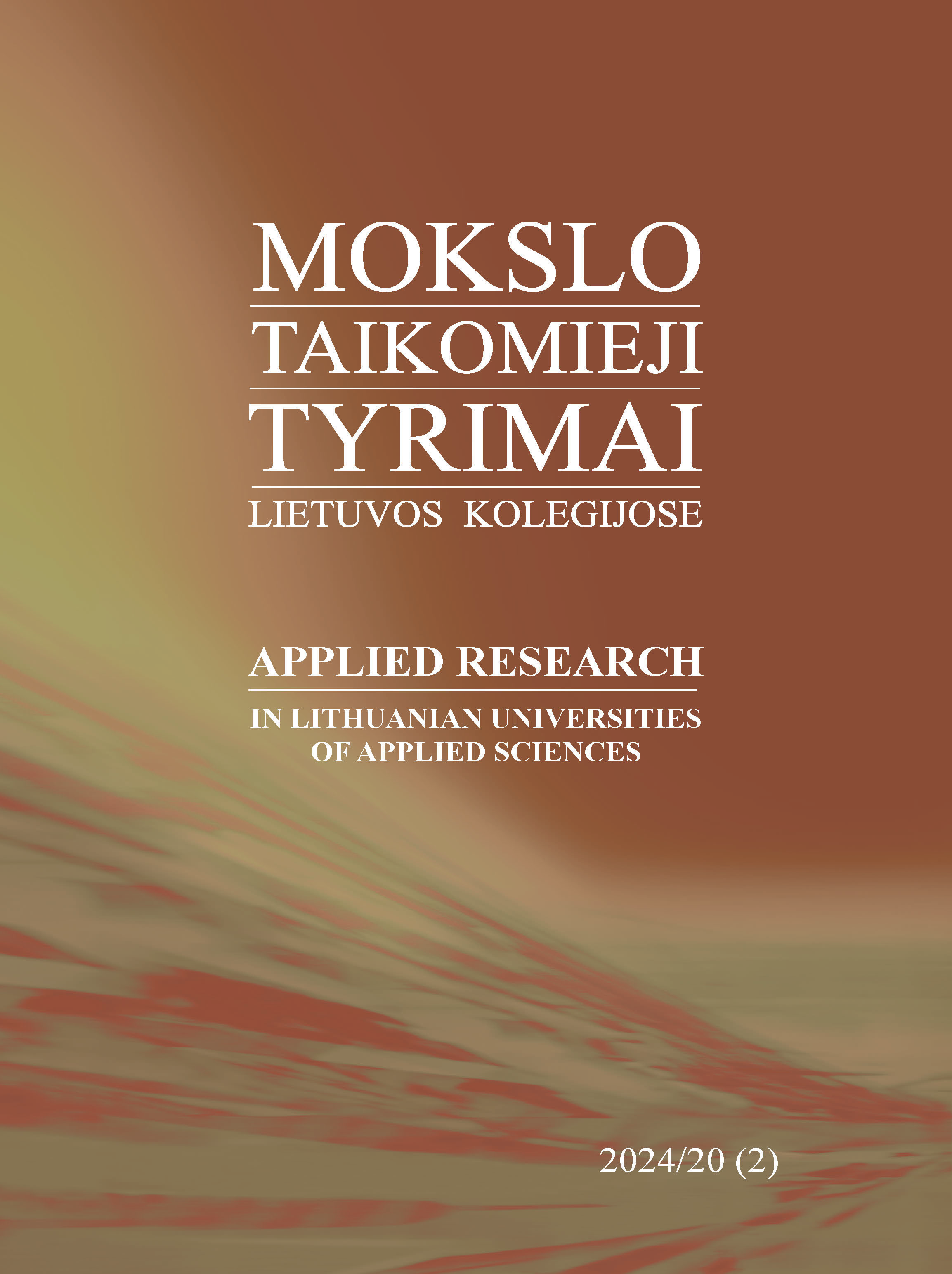 					View Vol. 2 No. 20 (2024): Mokslo taikomieji tyrimai Lietuvos kolegijose
				